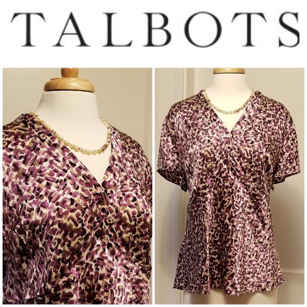 Talbots silk blouse